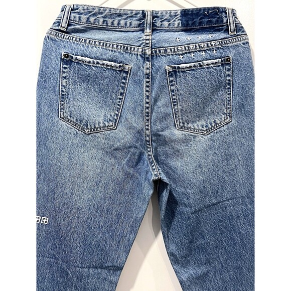 Ksubi Men Blue Jeans Slim Pin Fit Denim Medium Wash Size US 29 - Picture 8 of 13